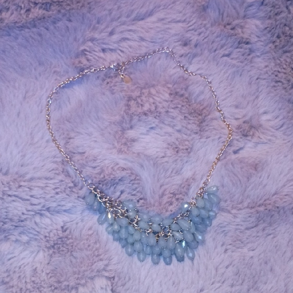 Claire's Gold And Green Charmed Necklace